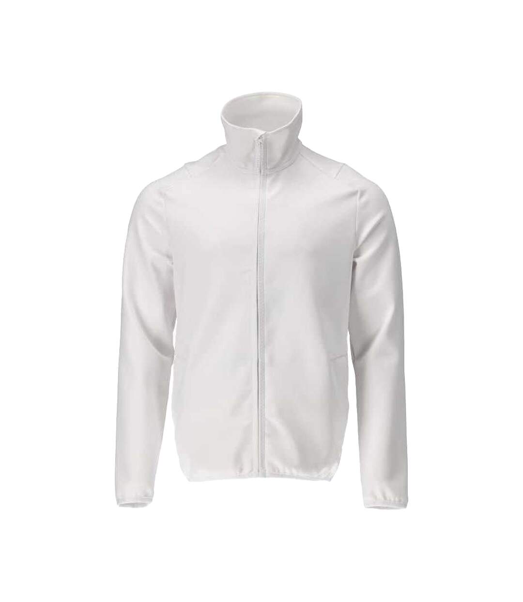 Mens Customised Full Zip Fleece Jacket White Mascot-1