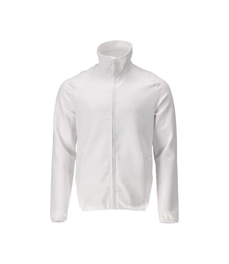 Mens Customised Full Zip Fleece Jacket White Mascot