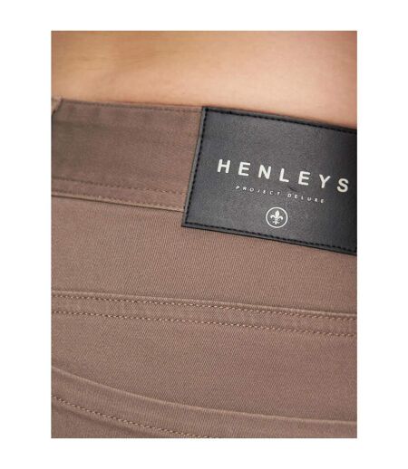 Chino visit homme brun clair Henleys