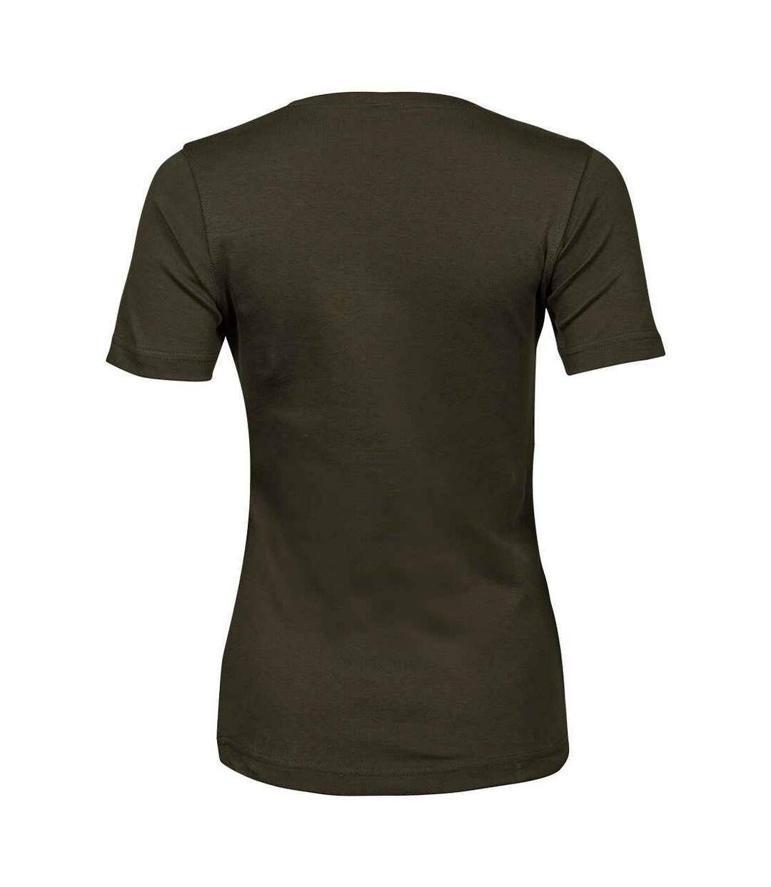 T-shirt interlock femme vert kaki foncé Tee Jays