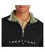 Sweat 1/4 zip noir homme tommy hilfiger linear - l-3