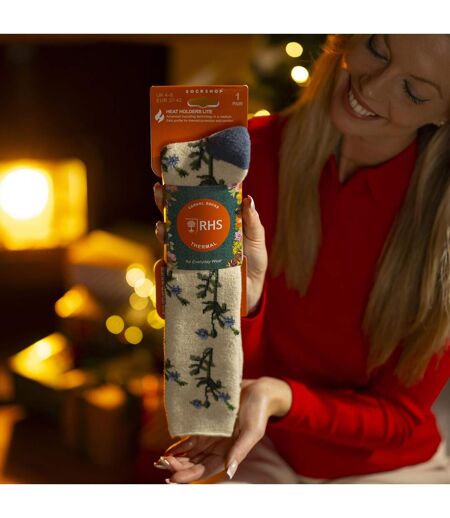 Long Wellington Boots Socks For Women | Floral Welly Socks