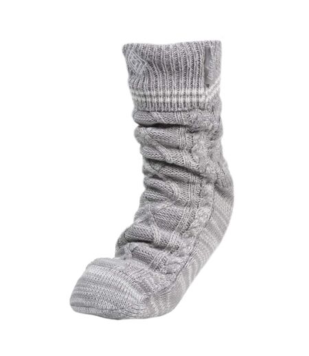 Isotoner Chaussettes d'intérieur homme maille fourrées - picots antidérapants
