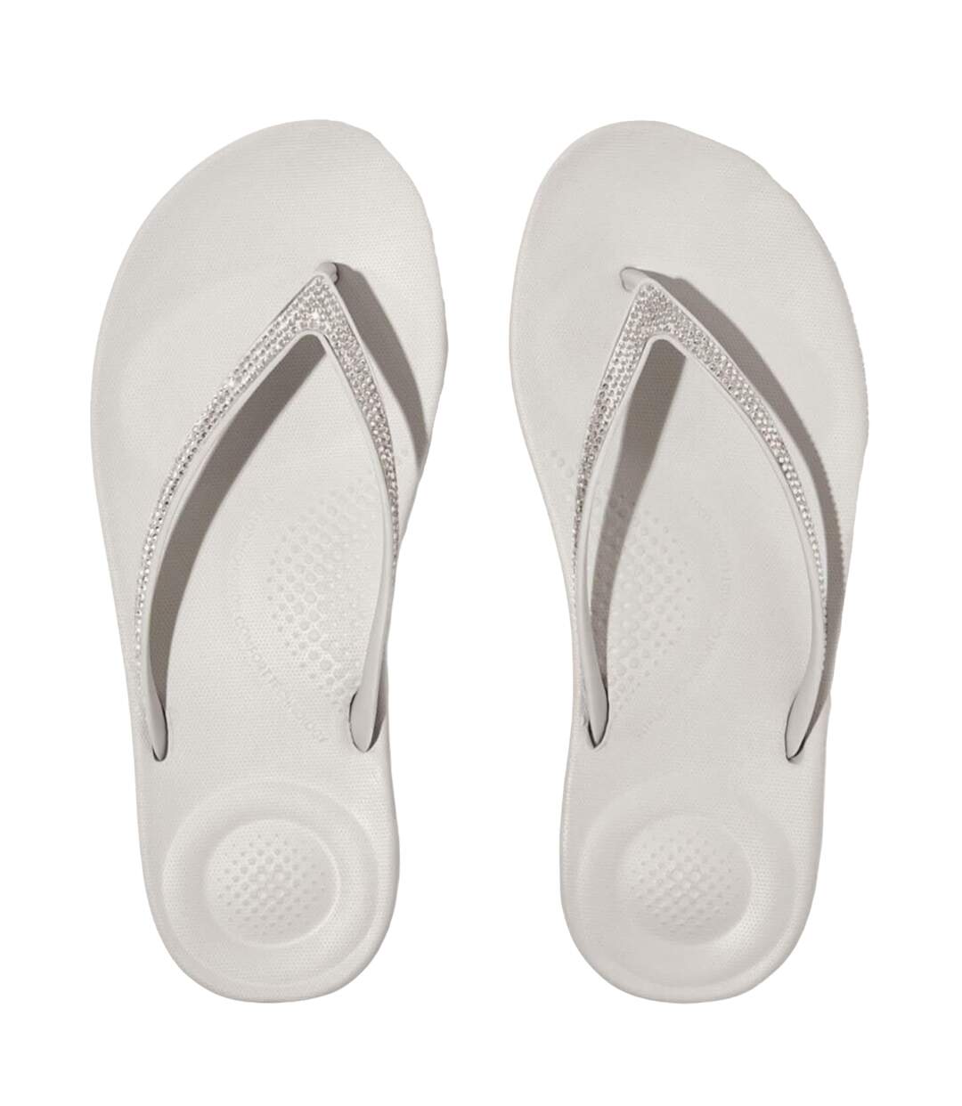 Tongs Motif/style Scintillant Femme Gris Fit Flop-3