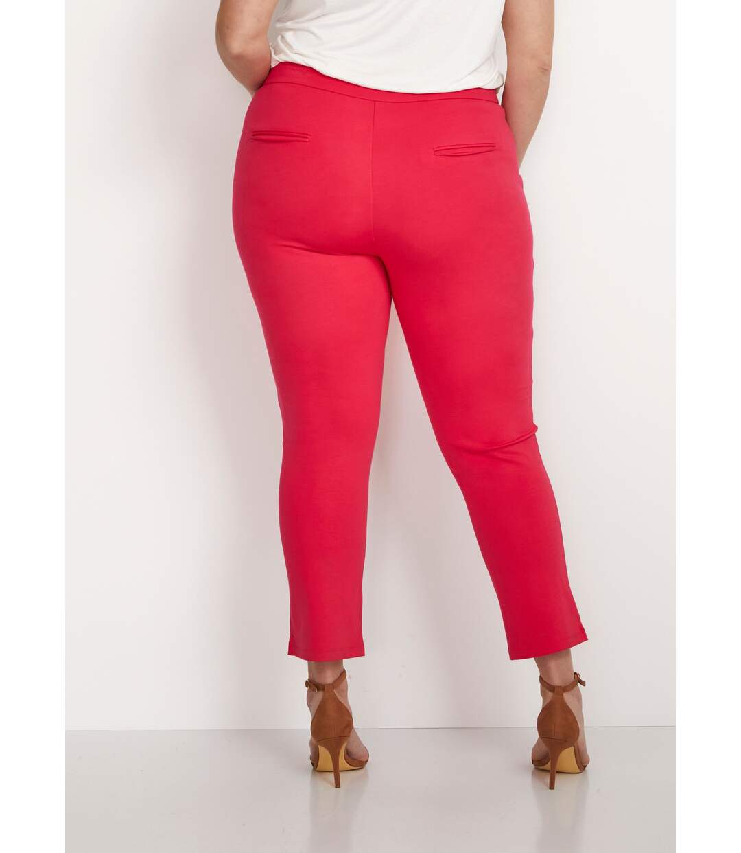 Pantalon droit 7/8ème maille milano-2