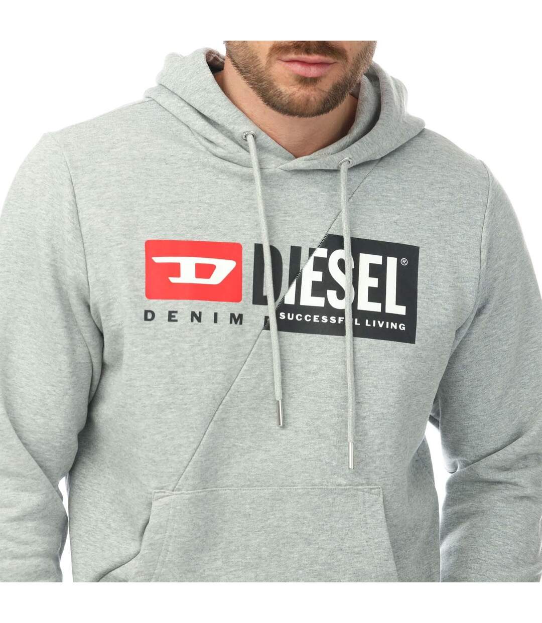 Sweat à capuche s-girk cuty felpa homme gris Diesel-3