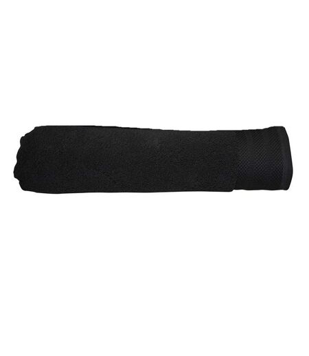 A&R Towels Pure Luxe Bath Towel (Pure Black) (One Size) - UTRW6602