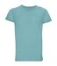 Mens crusader organic t-shirt pool blue SOLS