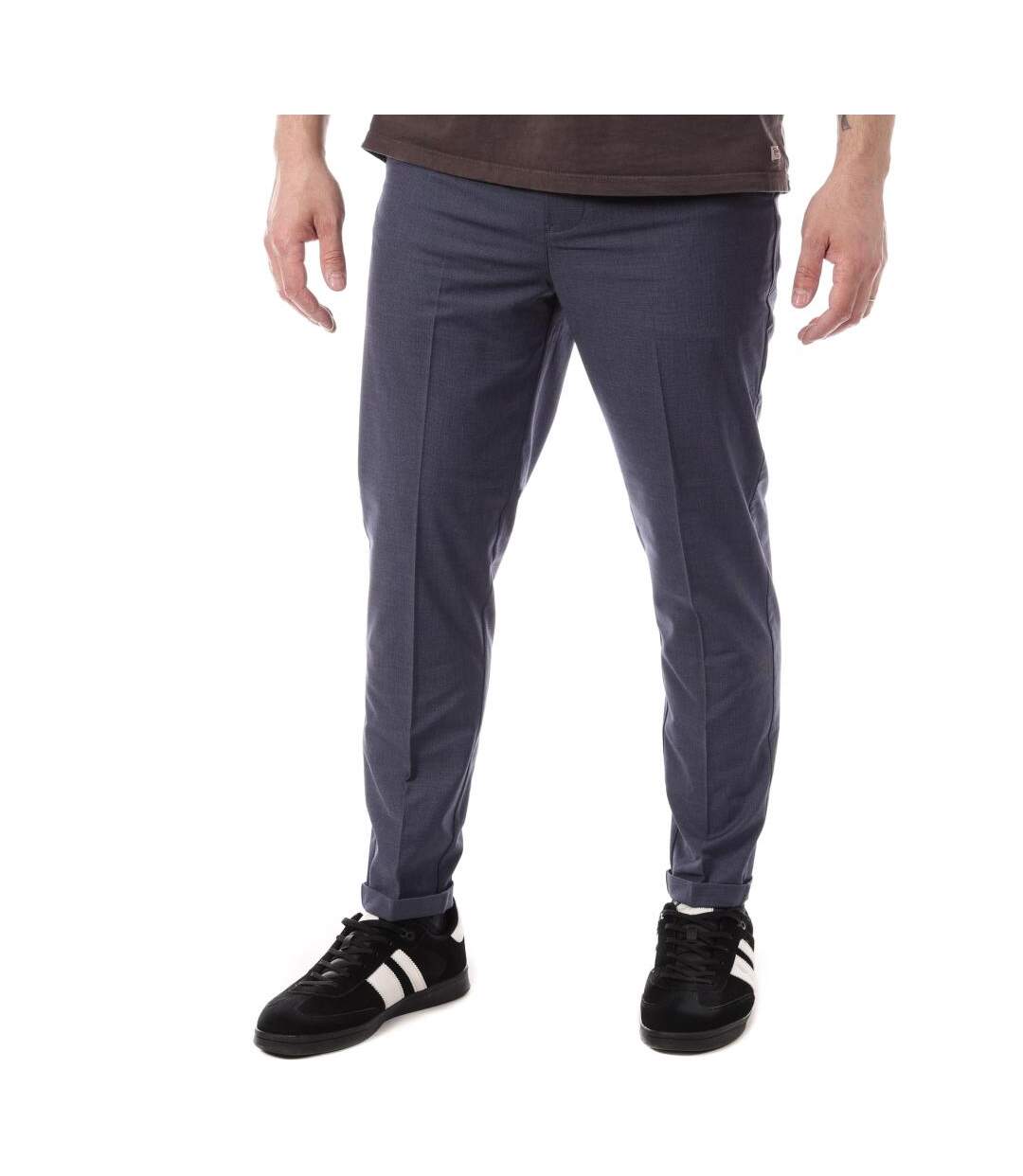 Pantalon fluide marine homme teddy smith pywan-1