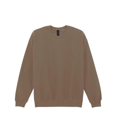 Unisex Adult Softstyle Fleece Midweight Pullover Brown Savana Gildan