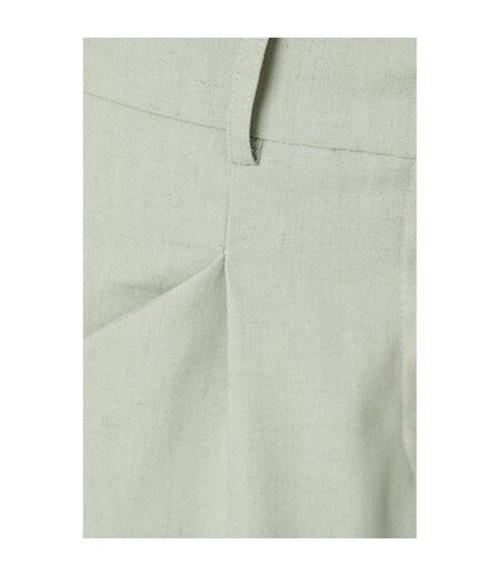 Womens/ladies draped relaxed wide leg trousers sage Dorothy Perkins