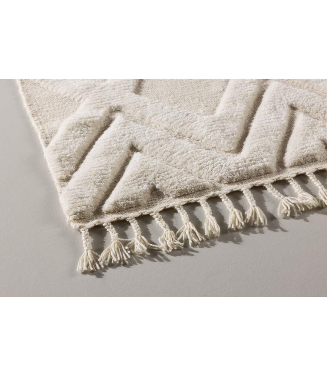 Tapis Déco en Laine Dahlia 300x400cm Blanc-4