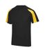 T-shirt Adulte Noir Vif Jaune Or AWDis Cool-1