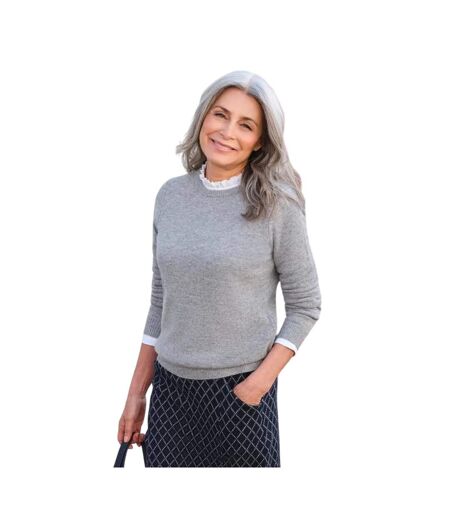 Pull Motif/style Classique Femme Gris Chiné WoolOvers