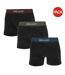 Pack Of 3  Mens Devon Boxer Shorts  Black Lyle & Scott-1