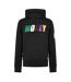 Mens Satin Long-sleeved Hoodie Black Money-1