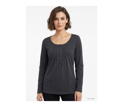 Tee-shirt MAYFLOWER NANNY3 noir à manches modulables : l'élégance du stretch