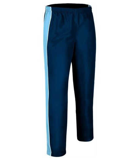 Pantalon jogging bicolore homme - TOURNAMENT - bleu marine et bleu ciel