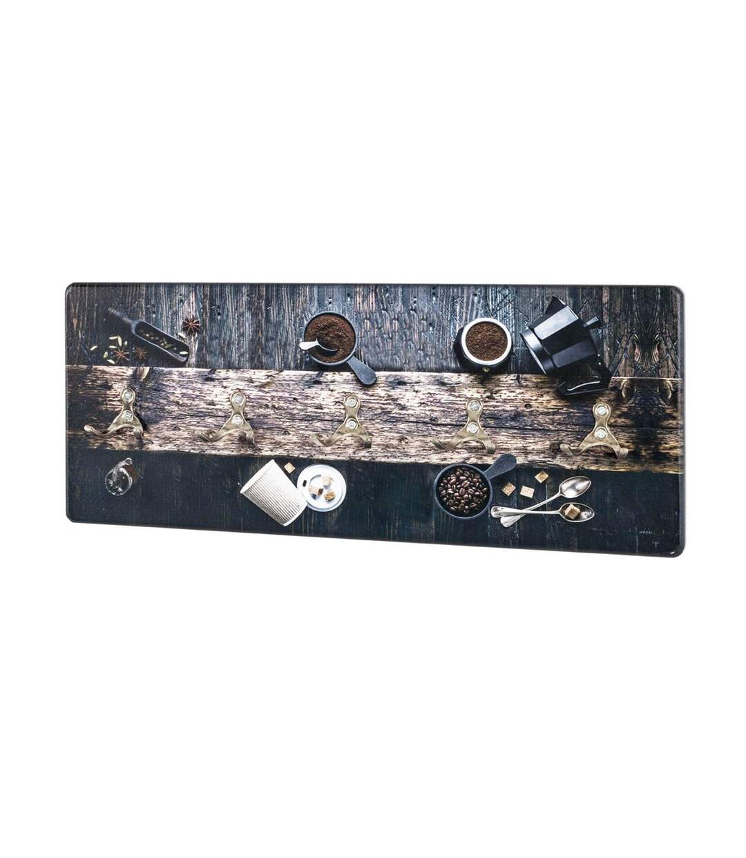 Patère Murale Design Café 50cm Noir-1