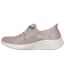 Womens/ladies Ultra Flex 3.0 Brilliant Path Slip-in Trainers Taupe Skechers-2