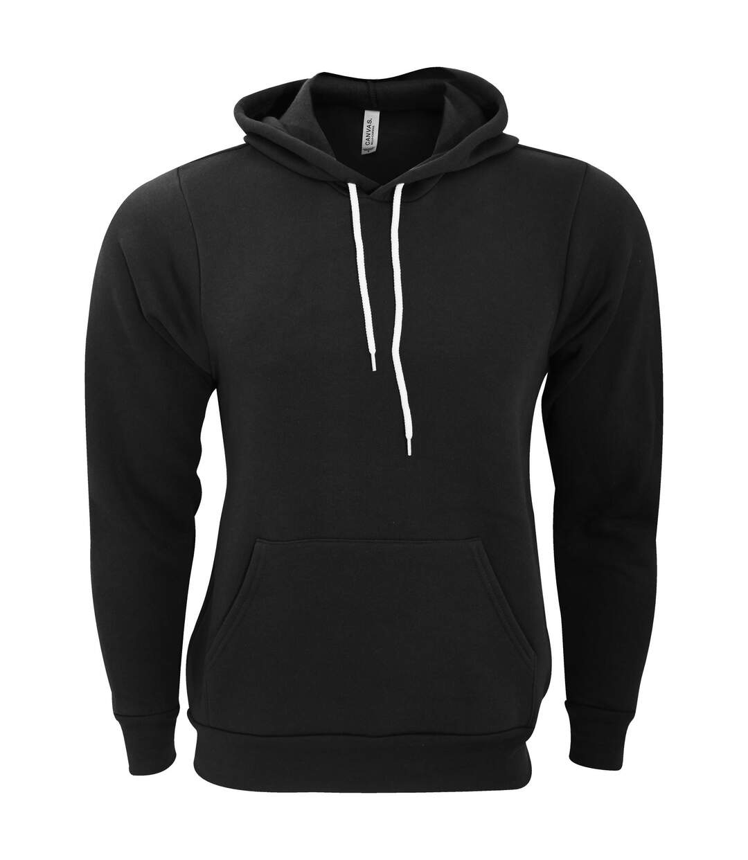 Sweatshirt Polaire À Capuche Unisexe Noir Bella + Canvas-2