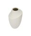 Vase Design Rainuré Ice 38cm Crème-2