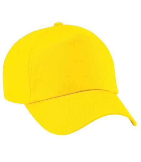 Casquette de baseball 100% coton adulte unisexe jaune Beechfield