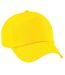 Casquette de baseball 100% coton adulte unisexe jaune Beechfield