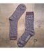 2 Pack Mens Thick Cotton Chunky Knitted formal Boot Socks-4