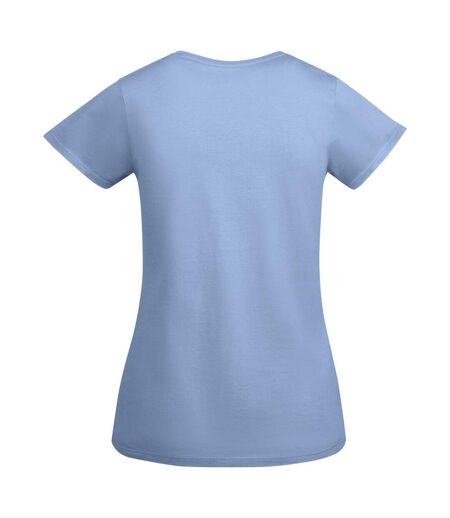 Roly Womens/Ladies Breda Short-Sleeved T-Shirt (Sky Blue)
