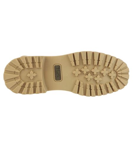 Womens/ladies athena lace up boots beige Blowfish