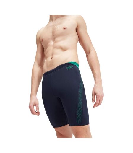 Mens Abstract Jammer Shorts Navy Green Speedo