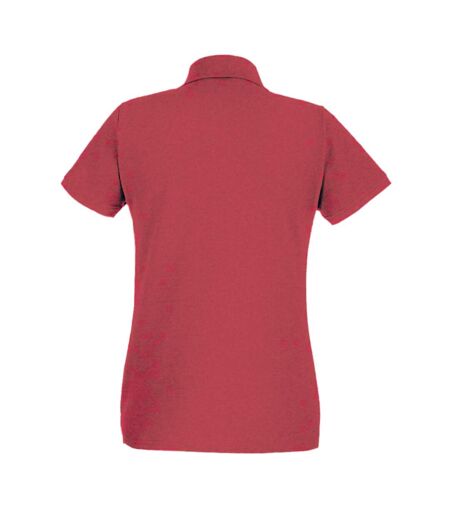 Fruit Of The Loom - Polo manches courtes - Femme (Rouge chiné) - UTPC4160