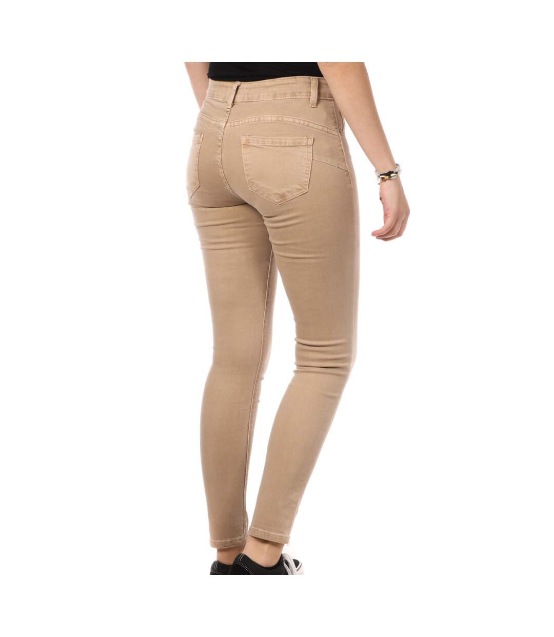 Jean Skinny Push Up Beige Femme My Tina's 260-2