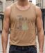 Débardeur homme Challenger SIG1 camel marron imprimé — Confort pur coton jersey-1