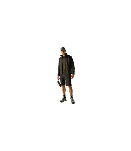 Mens Highton Fleece Full Zip Midlayer Dark Khaki Black Regatta
