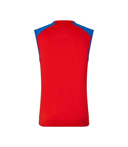 Pull De Cricket Sans Manches Sans Manches Motif/style Cricket D´angleterre It20 2026/2027 Homme Rouge Bleu Castore
