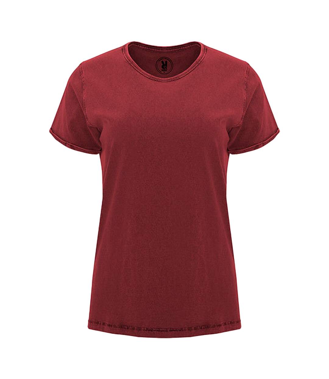 Womens/ladies Husky T-shirt Garnet Red Roly-1