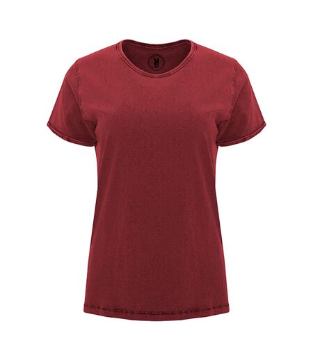 Womens/ladies Husky T-shirt Garnet Red Roly