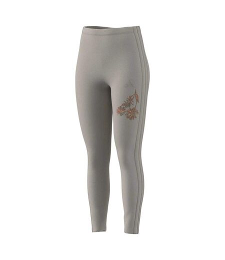 Legging Motif/style 3 Rayures Femme Blanc Cassé Adidas