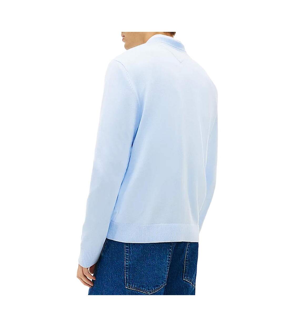 Pull bleu homme tommy hilfiger tjm slim ess-2
