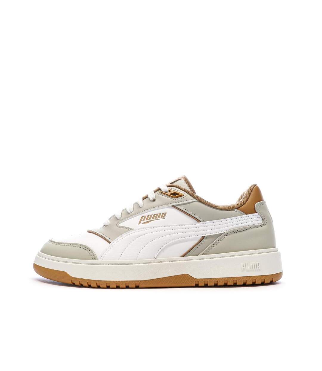 Baskets beiges/camel homme puma doublecourt03-1