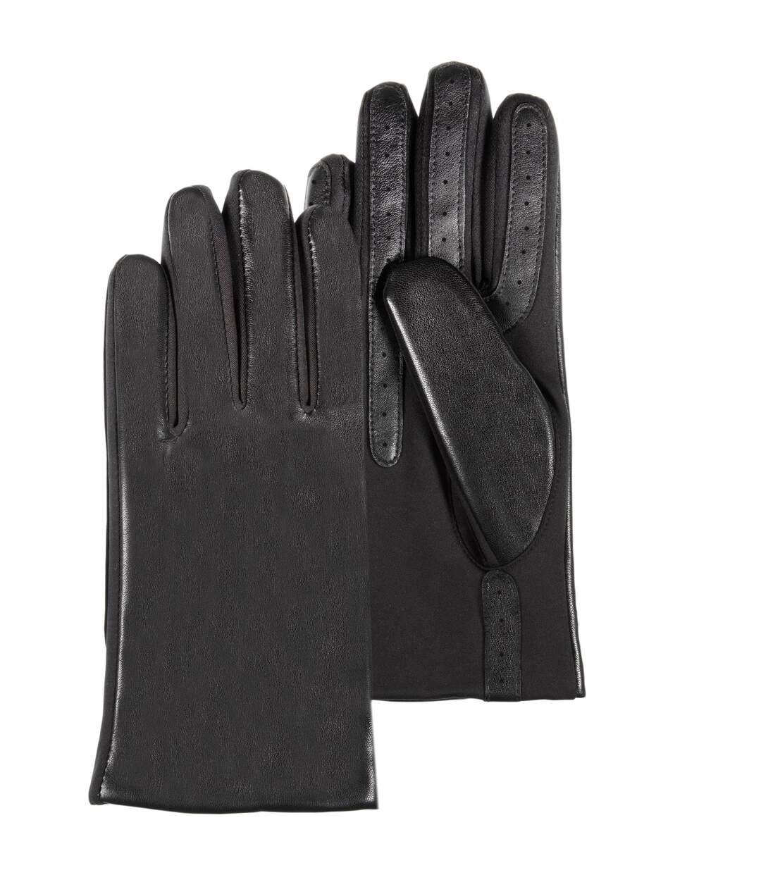 Isotoner Gants femme tactiles, taille unique et doublés en imitation fourrure-1