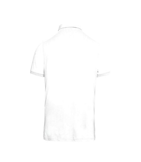 Kariban Mens Jersey Knit Polo Shirt (White) - UTRW7466