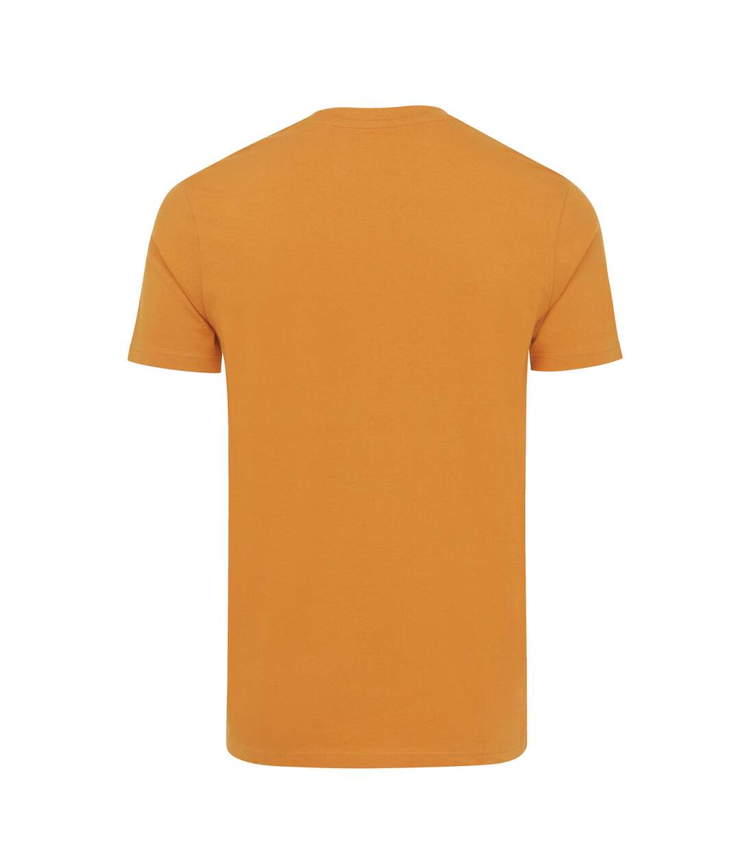 Unisex adult bryce recycled cotton t-shirt sundial orange Iqoniq-2
