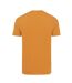 Unisex adult bryce recycled cotton t-shirt sundial orange Iqoniq-2