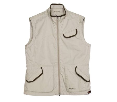 OGALO 211260U001 Gilet sans manches pour femme : Confort naturel en pur coton et élégance décontractée