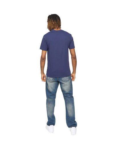 Mens Bilkie Embroidered Logo T-shirt Navy Kings Will Dream
