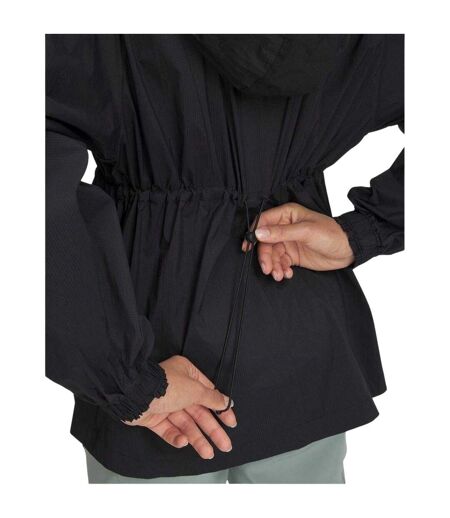 Womens/ladies Cinched Waist Long-sleeved Hooded Jacket Black Under Armour