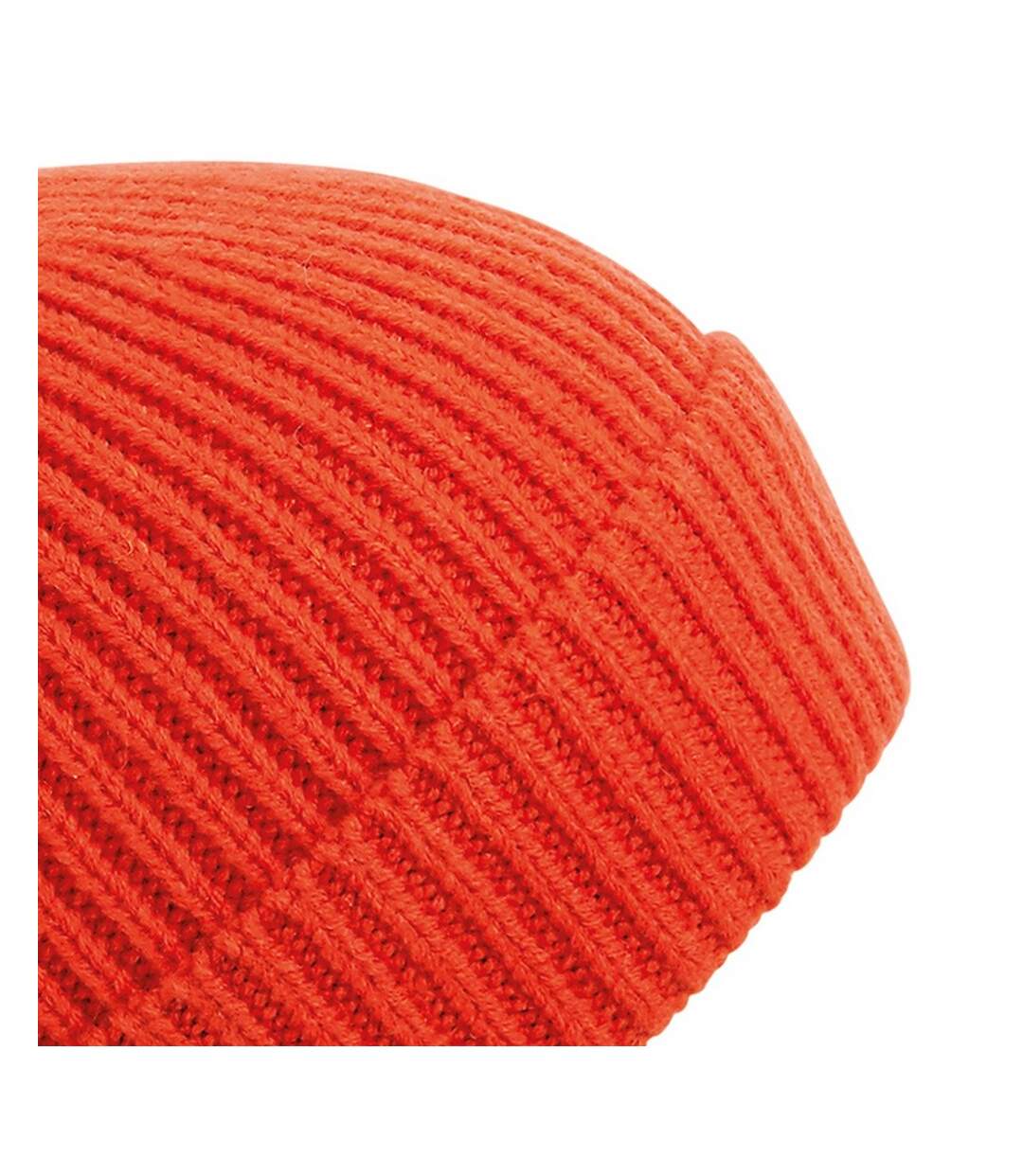Beechfield Unisex Engineered Knit Ribbed Beanie (Fire Red) - UTRW7312-2